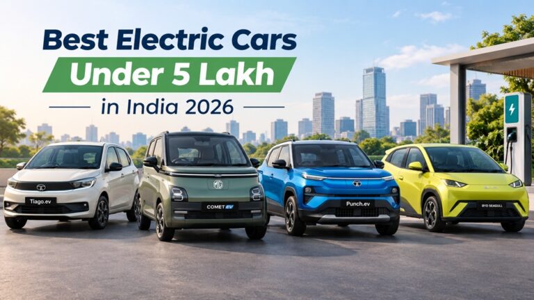 Best Electric Cars Under 5 Lakh in India 2026