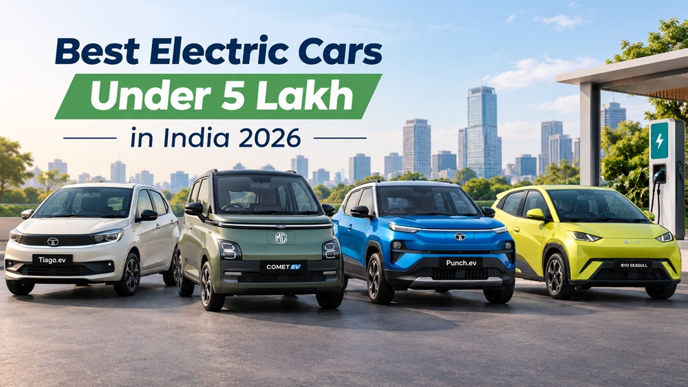 Best Electric Cars Under 5 Lakh in India 2026